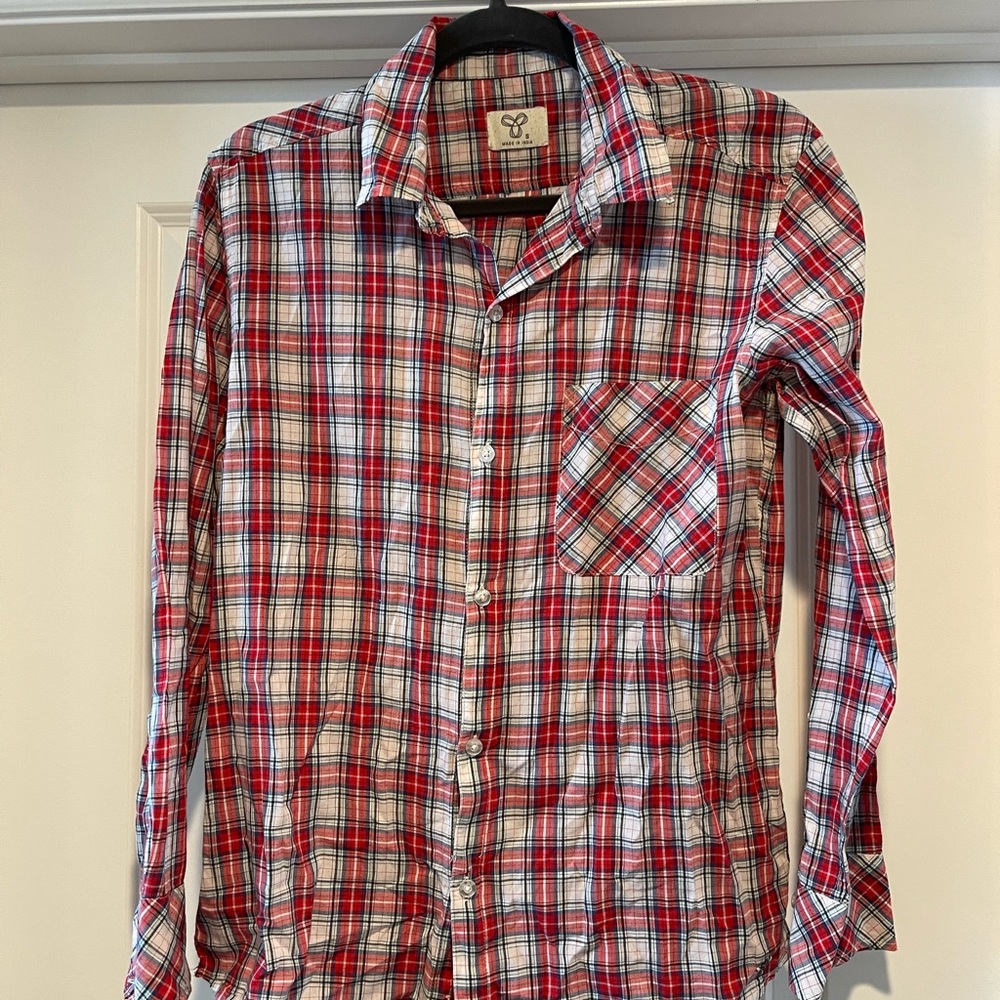 TNA Plaid Button-down